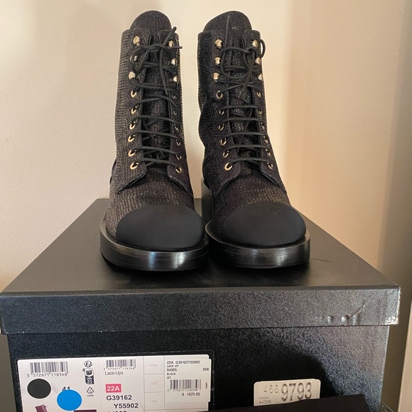 New Chanel Lace Up Boots - Picture 9 of 13